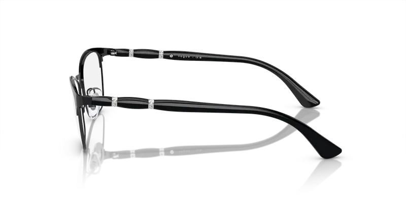 VOGUE EYEWEAR Donna VO3987B 352 Montature da vista Metallo Nero Trasparente Cat Eye Normale miniatura 3