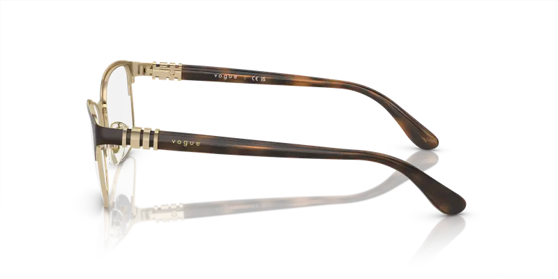 VOGUE EYEWEAR Donna VO4050 997 Montature da vista Metallo Marrone Trasparente Squadrata Normale miniatura 3