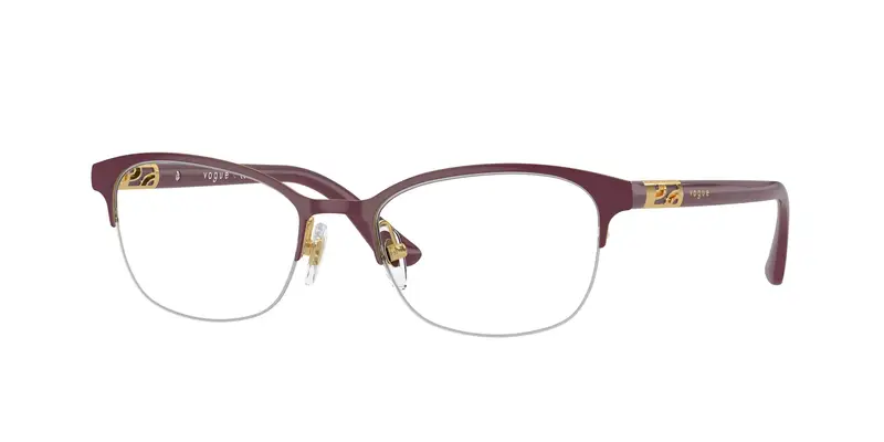 VOGUE EYEWEAR Donna VO4067  5060 Montature da vista Metallo Viola Trasparente Pillow Normale
