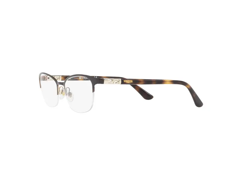 VOGUE EYEWEAR Donna VO4067 997 Montature da vista Metallo Marrone Trasparente Pillow Normale miniatura 2