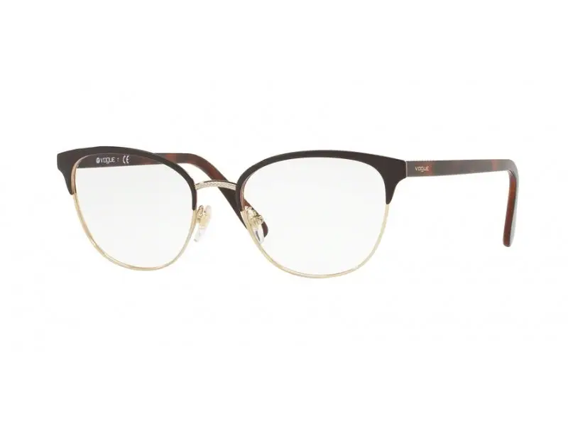 VOGUE EYEWEAR Donna VO4088  997 Montature da vista Metallo Marrone Trasparente Rotonda Normale