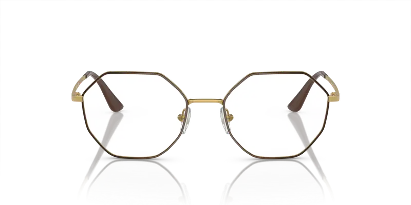 VOGUE EYEWEAR Donna VO4094 997 Montature da vista Metallo Marrone Trasparente Geometrica Normale miniatura 2