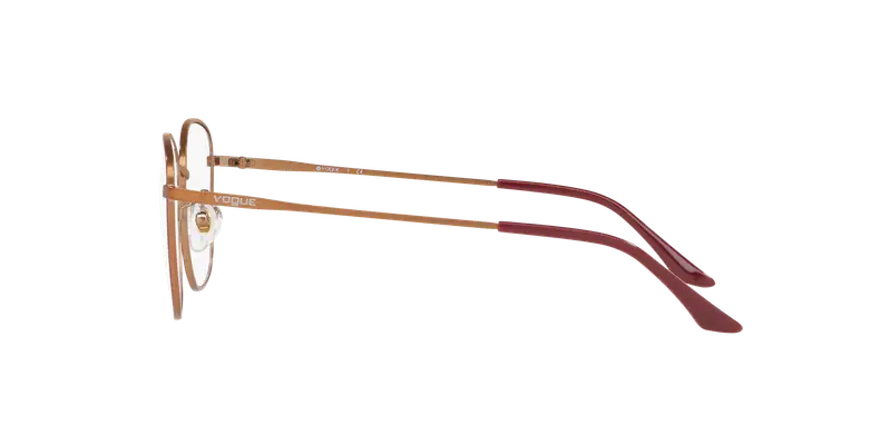 VOGUE EYEWEAR Donna VO4124D 5089 Montature da vista Metallo Rosso Trasparente Squadrata Normale miniatura 2