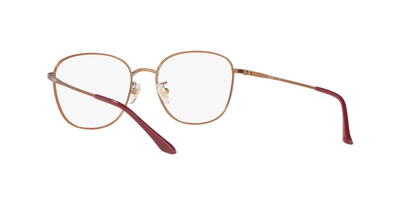 VOGUE EYEWEAR Donna VO4124D 5089 Montature da vista Metallo Rosso Trasparente Squadrata Normale miniatura 3