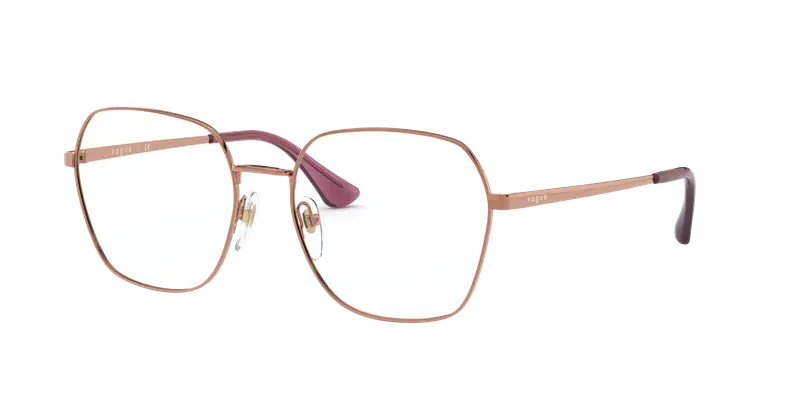 VOGUE EYEWEAR Donna VO4170D  5075 Montature da vista Metallo Oro Trasparente Squadrata Normale