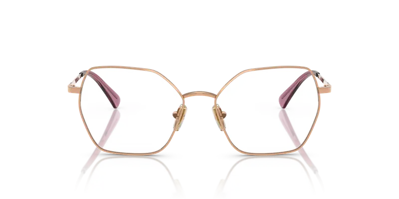 VOGUE EYEWEAR Donna VO4196 5152 Montature da vista Metallo Oro Trasparente Geometrica Normale miniatura 2