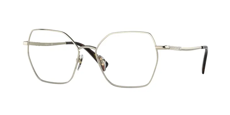 VOGUE EYEWEAR Donna VO4196  848 Montature da vista Metallo Oro Trasparente Geometrica Normale