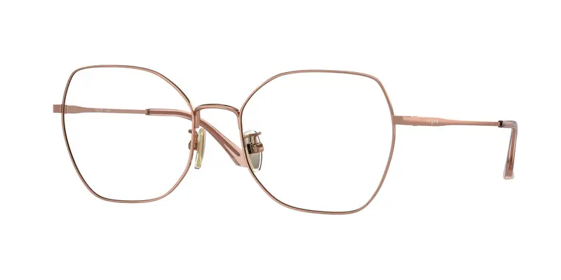 VOGUE EYEWEAR Donna VO4201D  5152 Montature da vista Metallo Oro Trasparente Farfalla Normale