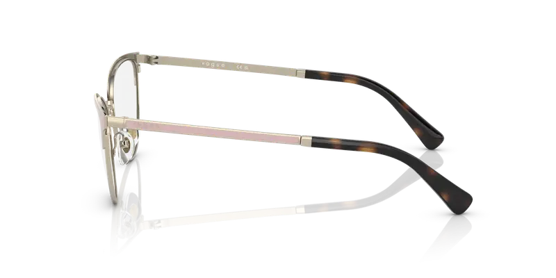 VOGUE EYEWEAR Donna VO4250 5176 Montature da vista Metallo Beige Rotonda miniatura 3