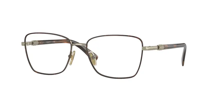 VOGUE EYEWEAR Donna VO4271B  5078 Montature da vista Metallo Marrone Trasparente Farfalla Normale