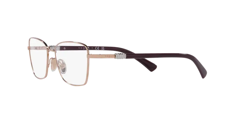 VOGUE EYEWEAR Donna VO4271B 5152 Montature da vista Metallo Oro Trasparente Farfalla Normale miniatura 3