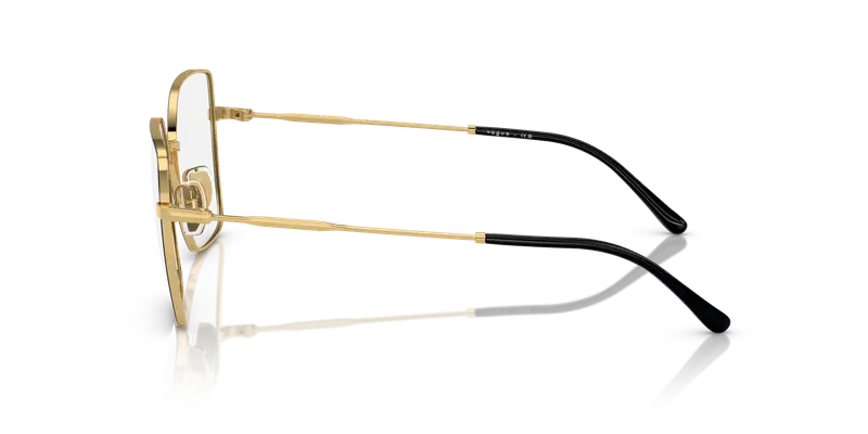 VOGUE EYEWEAR Donna VO4274 352 Montature da vista Metallo Nero Trasparente Geometrica Normale miniatura 3