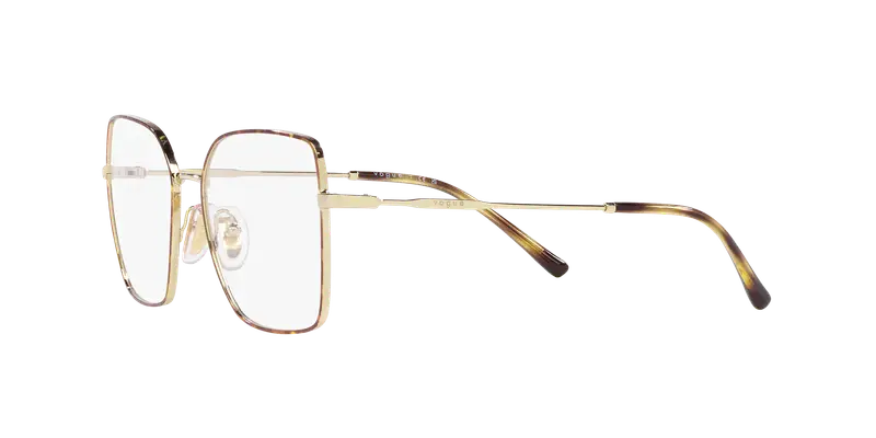 VOGUE EYEWEAR Donna VO4274 5078 Montature da vista Metallo Marrone Trasparente Geometrica Normale miniatura 3