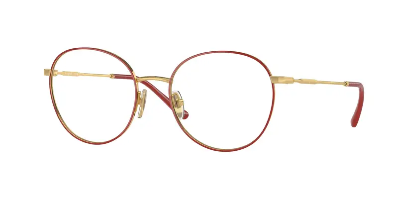 VOGUE EYEWEAR Donna VO4280  280 Montature da vista Metallo Rosso Trasparente Pantos Normale