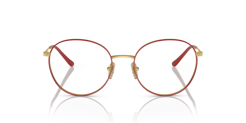 VOGUE EYEWEAR Donna VO4280 280 Montature da vista Metallo Rosso Trasparente Pantos Normale miniatura 2