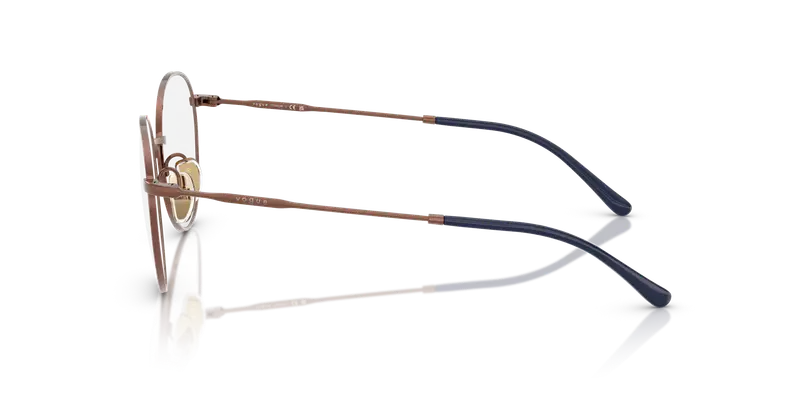 VOGUE EYEWEAR Donna VO4280T 5212 Montature da vista Titanio Bronzo Trasparente Pantos Normale miniatura 3