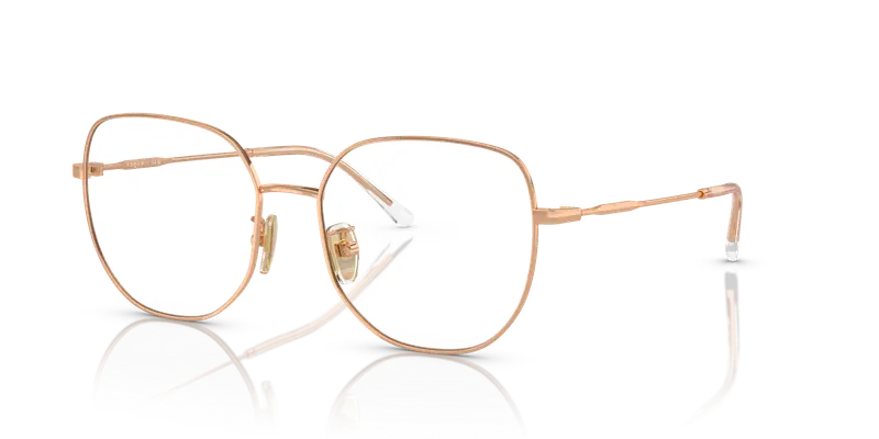 VOGUE EYEWEAR Donna VO4296D 5152 Montature da vista Metallo Oro Trasparente Geometrica Normale miniatura 3