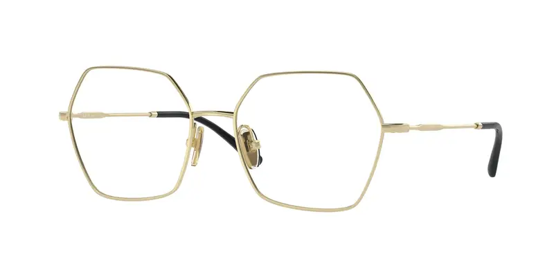 VOGUE EYEWEAR Donna VO4297T  5191 Montature da vista Titanio Oro Trasparente Geometrica Normale