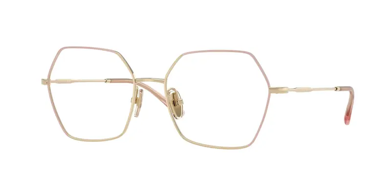 VOGUE EYEWEAR Donna VO4297T  5193 Montature da vista Titanio Marrone Trasparente Geometrica Normale