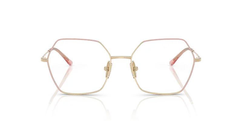 VOGUE EYEWEAR Donna VO4297T 5193 Montature da vista Titanio Marrone Trasparente Geometrica Normale miniatura 2