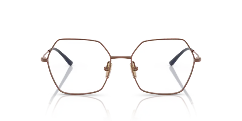 VOGUE EYEWEAR Donna VO4297T 5212 Montature da vista Titanio Bronzo Trasparente Geometrica Normale miniatura 2