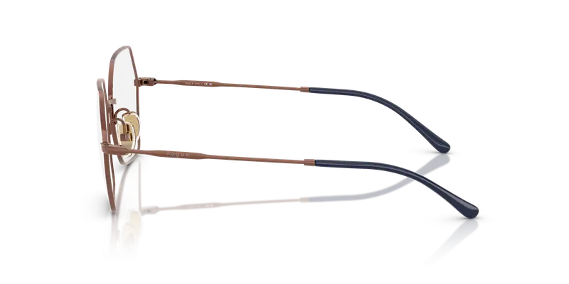 VOGUE EYEWEAR Donna VO4297T 5212 Montature da vista Titanio Bronzo Trasparente Geometrica Normale miniatura 3