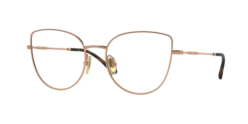 VOGUE EYEWEAR Donna VO4298T  5192 Montature da vista Titanio Oro Trasparente Cat Eye Normale