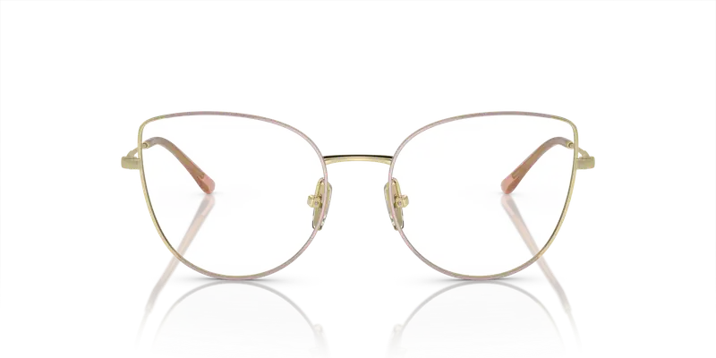VOGUE EYEWEAR Donna VO4298T 5193 Montature da vista Titanio Marrone Trasparente Cat Eye Normale miniatura 2