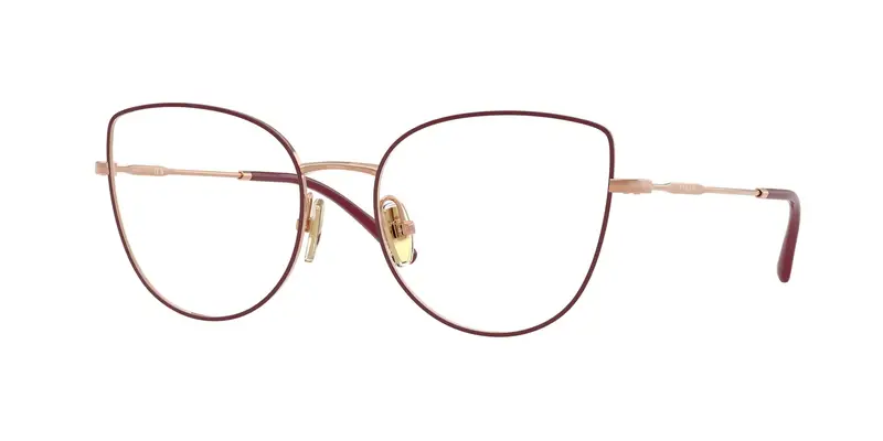 VOGUE EYEWEAR Donna VO4298T  5194 Montature da vista Titanio Rosso Trasparente Cat Eye Normale