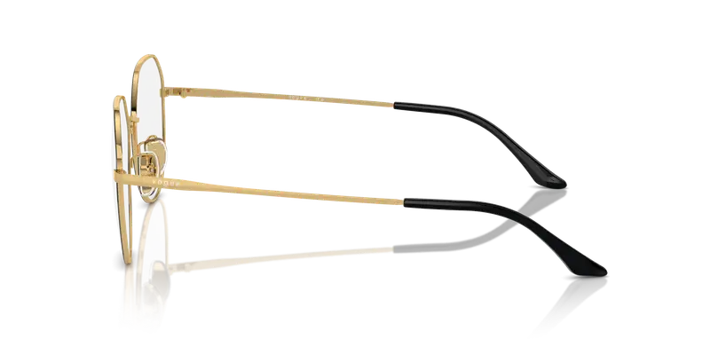 VOGUE EYEWEAR Donna VO4301D 352 Montature da vista Metallo Nero Trasparente Geometrica Normale miniatura 3