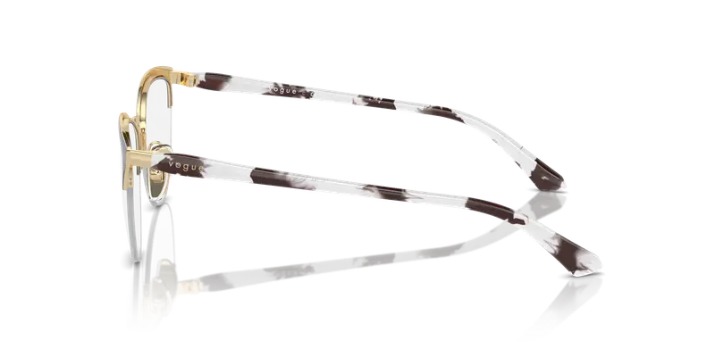 VOGUE EYEWEAR Donna VO4304 352 Montature da vista Metallo Nero Trasparente Rotonda Normale miniatura 3