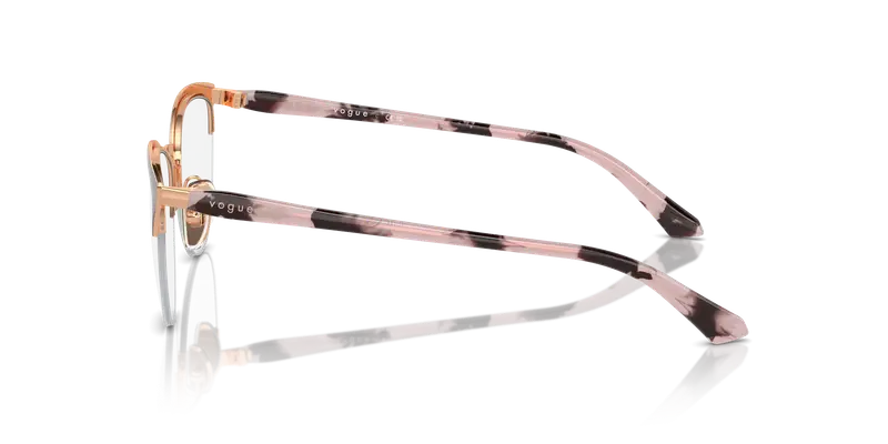 VOGUE EYEWEAR Donna VO4304 5170 Montature da vista Metallo Rosso Trasparente Rotonda Normale miniatura 3