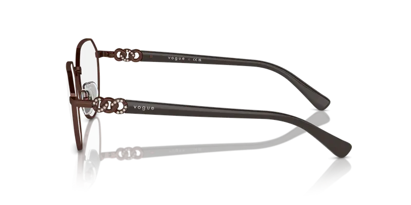 VOGUE EYEWEAR Donna VO4311B 5074 Montature da vista Metallo Bronzo Trasparente Geometrica Normale miniatura 3