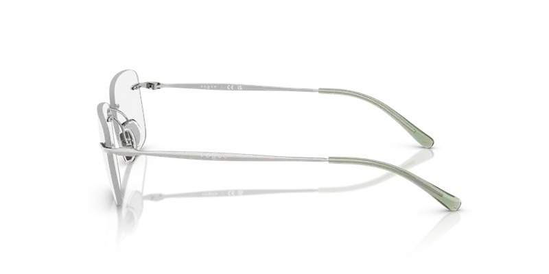 VOGUE EYEWEAR Donna VO4314I 323 Montature da vista Metallo Argento Trasparente Pillow Normale miniatura 3