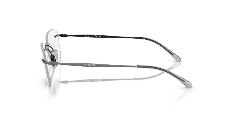 VOGUE EYEWEAR Donna VO4314I 5136 Montature da vista Metallo Argento Trasparente Pillow Normale miniatura 3