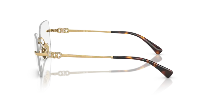 VOGUE EYEWEAR Donna VO4320B 280 Montature da vista Metallo Oro Trasparente Squadrata Normale miniatura 3