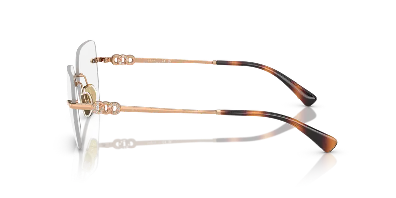 VOGUE EYEWEAR Donna VO4320B 5152 Montature da vista Metallo Oro Trasparente Squadrata Normale miniatura 3