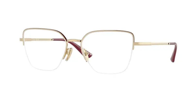 VOGUE EYEWEAR Donna VO4331  5208 Montature da vista Metallo Oro Trasparente Farfalla Normale