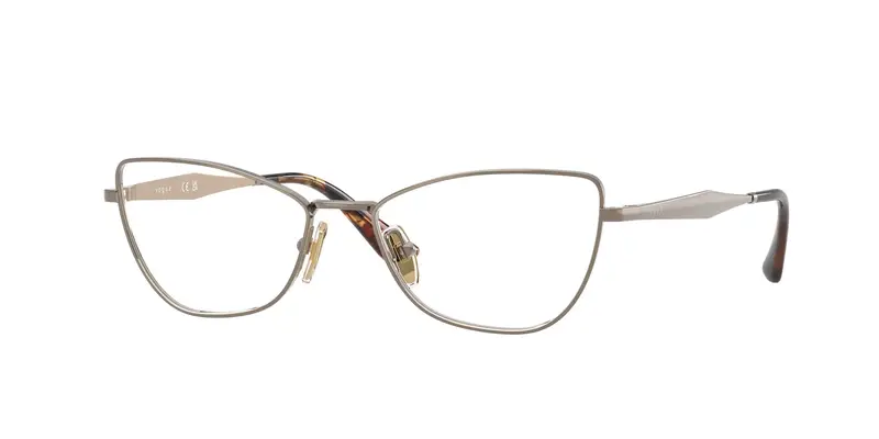 VOGUE EYEWEAR Donna VO4333  5138 Montature da vista Metallo Marrone Trasparente Farfalla Normale