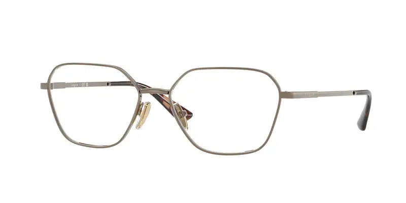 VOGUE EYEWEAR Donna VO4334  5138 Montature da vista Metallo Marrone Trasparente Geometrica Normale