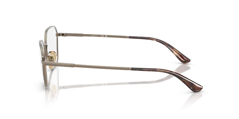 VOGUE EYEWEAR Donna VO4334 5138 Montature da vista Metallo Marrone Trasparente Geometrica Normale miniatura 3