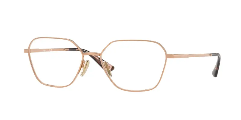 VOGUE EYEWEAR Donna VO4334  5152 Montature da vista Metallo Oro Trasparente Geometrica Normale