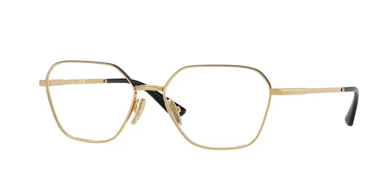 VOGUE EYEWEAR Donna VO4334  5210 Montature da vista Metallo Oro Trasparente Geometrica Normale