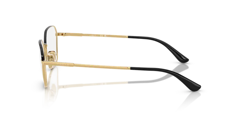 VOGUE EYEWEAR Donna VO4334 5210 Montature da vista Metallo Oro Trasparente Geometrica Normale miniatura 3