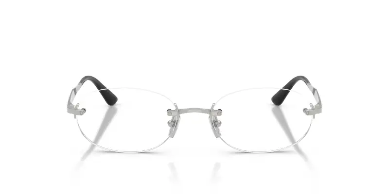 Donna VO4343 323 Montature da vista Metallo Argento Trasparente Rotonda Normale miniatura 3