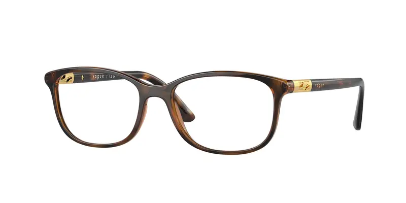 VOGUE EYEWEAR Donna VO5163  2386 Montature da vista Iniettato Marrone Trasparente Pillow Normale