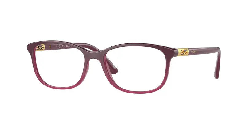 VOGUE EYEWEAR Donna VO5163  2557 Montature da vista Iniettato Viola Trasparente Pillow Normale