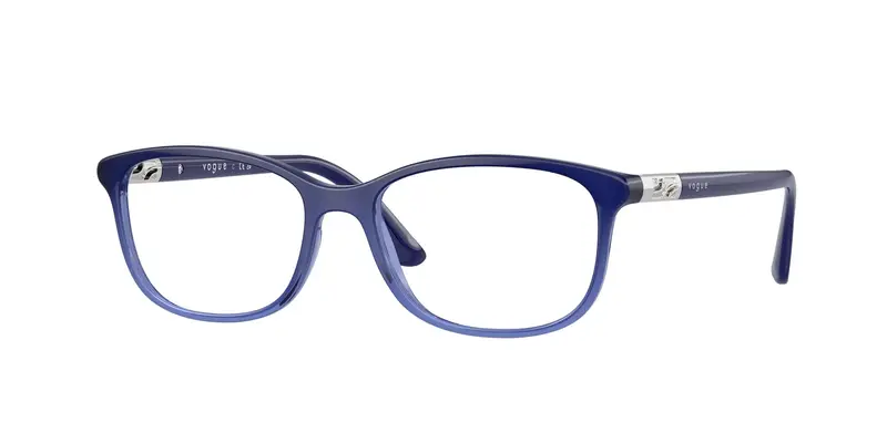 VOGUE EYEWEAR Donna VO5163  2559 Montature da vista Iniettato Blu Trasparente Pillow Normale
