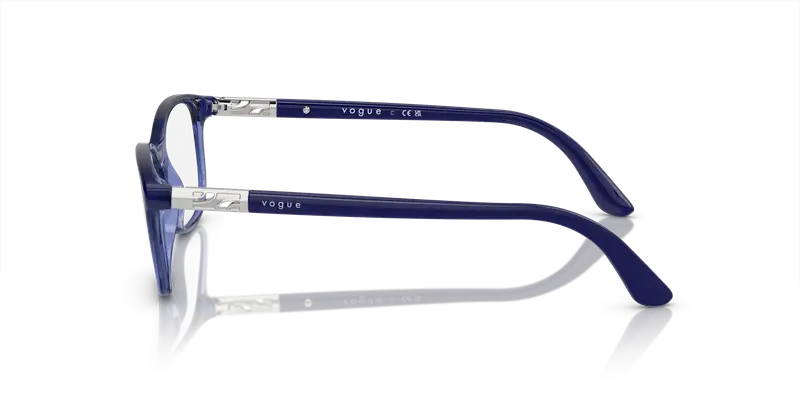 VOGUE EYEWEAR Donna VO5163 2559 Montature da vista Iniettato Blu Trasparente Pillow Normale miniatura 3