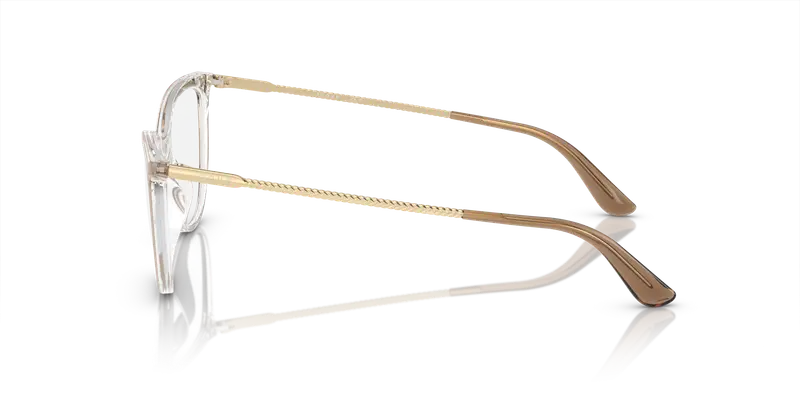 VOGUE EYEWEAR Donna VO5239 2735 Montature da vista Iniettato Marrone Trasparente Cat Eye Normale miniatura 3